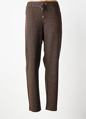 Pantalon slim taille élastique taille normale marron DIANE LAURY femme