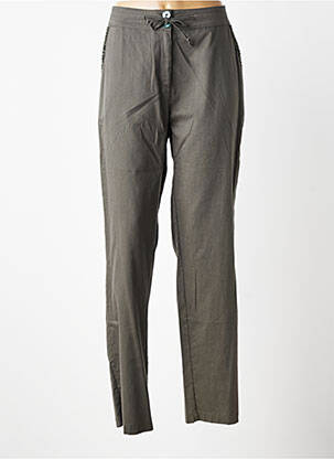 Pantalon slim stretch taille normale vert GRIFFON femme