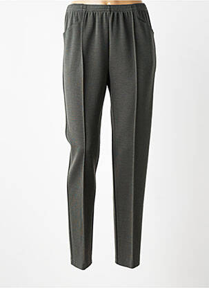 Pantalon slim taille élastique taille normale vert GRIFFON femme
