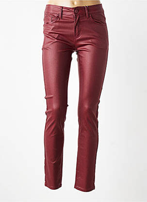 Pantalon slim stretch taille normale rouge GRIFFON femme