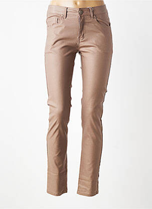 Pantalon slim stretch taille normale gris GRIFFON femme