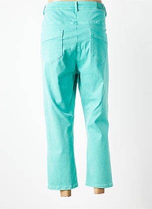 Pantalon 7/8 stretch taille normale bleu GRIFFON femme