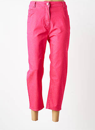 Pantacourt stretch taille normale rose GRIFFON femme