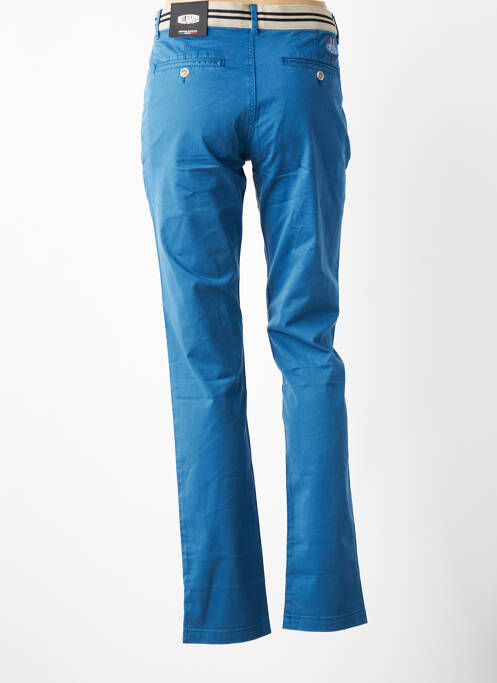 Pantalon chino stretch taille normale bleu DELAHAYE homme