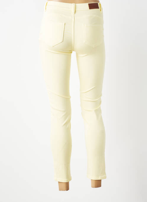 Jeans skinny tissage brut taille normale jaune C'EST BEAU LA VIE femme