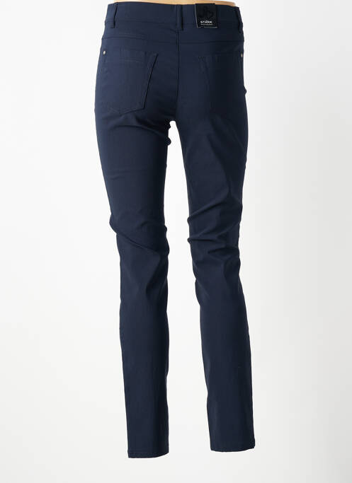 Pantalon slim taille élastique taille normale bleu STARK femme