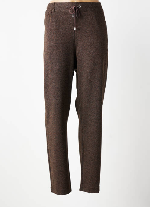 Pantalon slim taille élastique taille normale marron DIANE LAURY femme