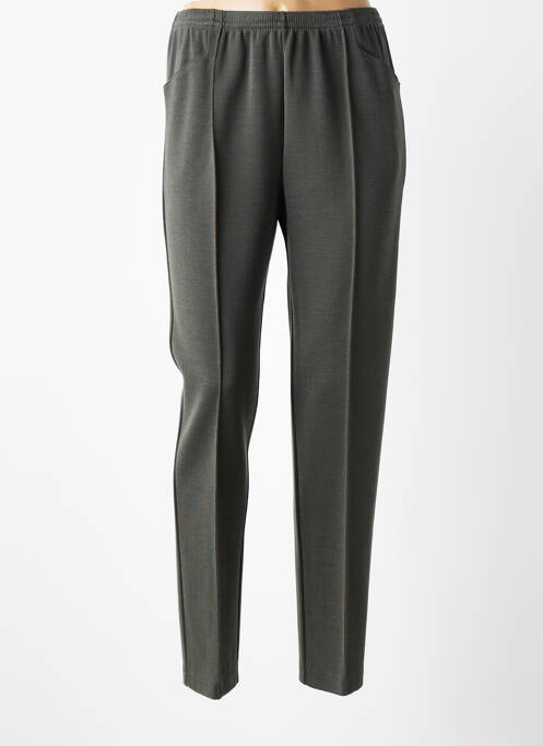 Pantalon slim taille élastique taille normale vert GRIFFON femme