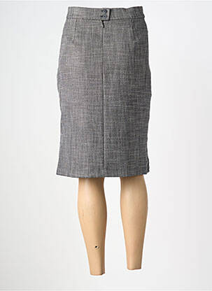 Jupe mi-longue taille normale gris FRANCE RIVOIRE femme