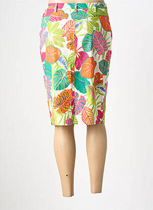 Jupe mi-longue stretch vert FRANCE RIVOIRE femme