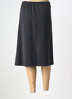 Jupe mi-longue coupe droite noir PLURIELLES femme