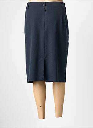 Jupe mi-longue stretch bleu PLURIELLES femme