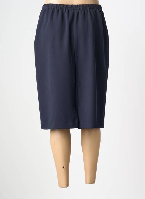 Jupe mi-longue coupe droite bleu FRANCE RIVOIRE femme