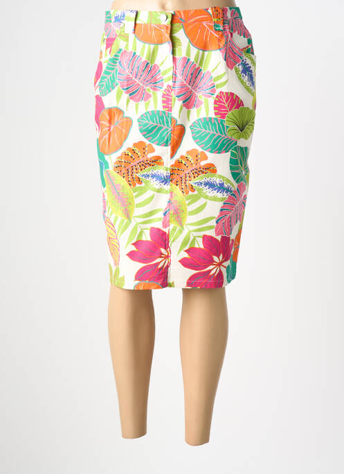 Jupe mi-longue taille normale vert FRANCE RIVOIRE femme