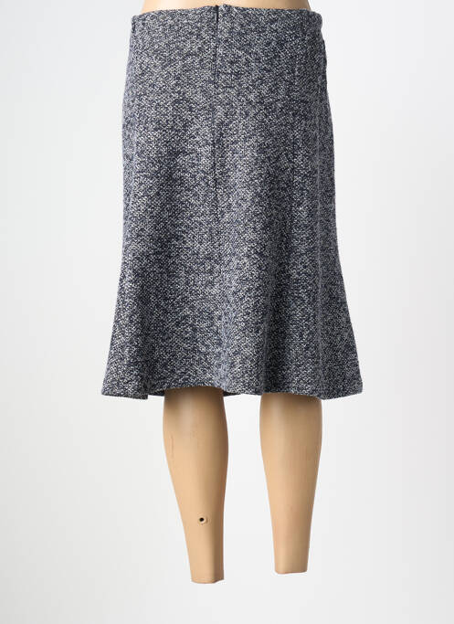 Jupe mi-longue coupe droite bleu PLURIELLES femme