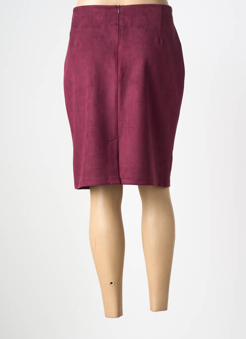 Jupe mi-longue taille normale violet PLURIELLES femme