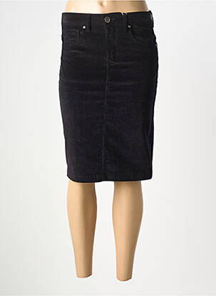 Jupe mi-longue stretch noir GEVANA femme