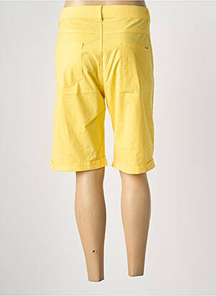 Bermuda taille élastique taille normale jaune GEVANA femme