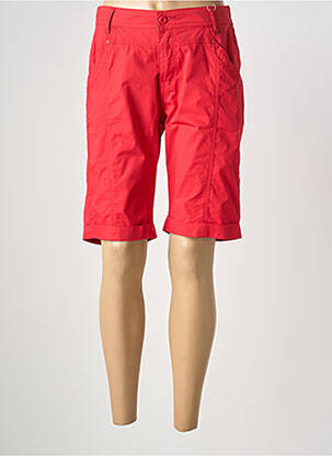 Bermuda taille élastique taille normale rouge GEVANA femme