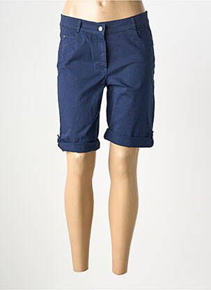Bermuda slim taille normale bleu FRANCE RIVOIRE femme