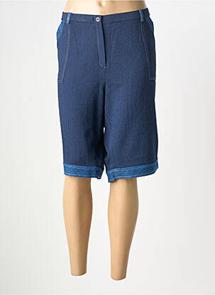 Bermuda coupe droite taille normale bleu FRANCE RIVOIRE femme