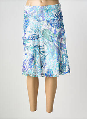 Jupe longue coupe fluide bleu DIANE LAURY femme