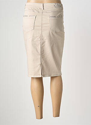 Jupe mi-longue stretch beige DIANE LAURY femme