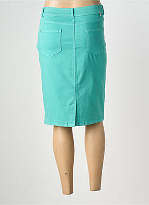 Jupe mi-longue stretch vert DIANE LAURY femme