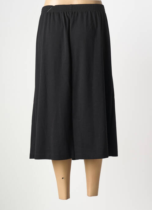 Jupe mi-longue stretch noir GEVANA femme