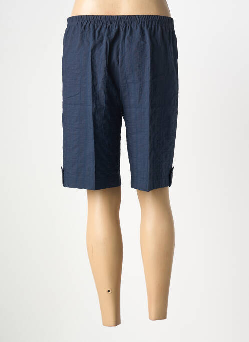 Bermuda taille élastique taille normale bleu GEVANA femme