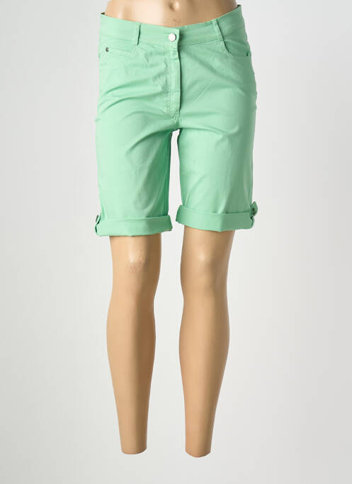 Bermuda slim taille normale vert FRANCE RIVOIRE femme