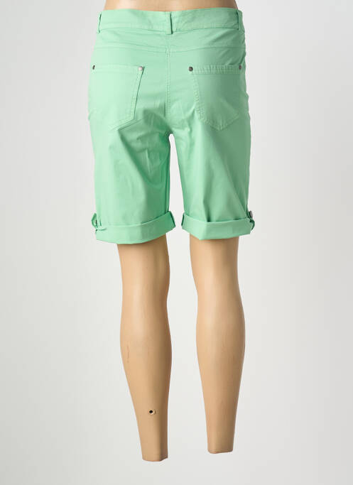 Bermuda slim taille normale vert FRANCE RIVOIRE femme