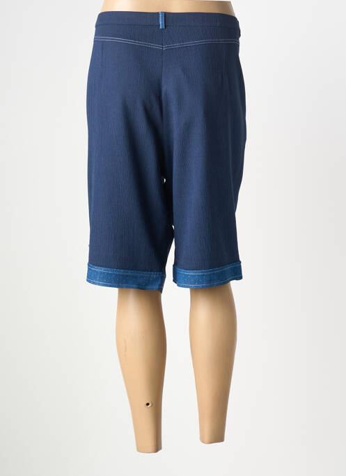 Bermuda coupe droite taille normale bleu FRANCE RIVOIRE femme