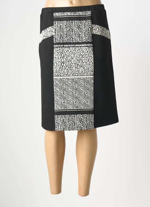 Jupe mi-longue stretch noir DIANE LAURY femme