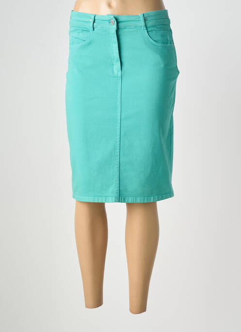 Jupe mi-longue stretch vert DIANE LAURY femme