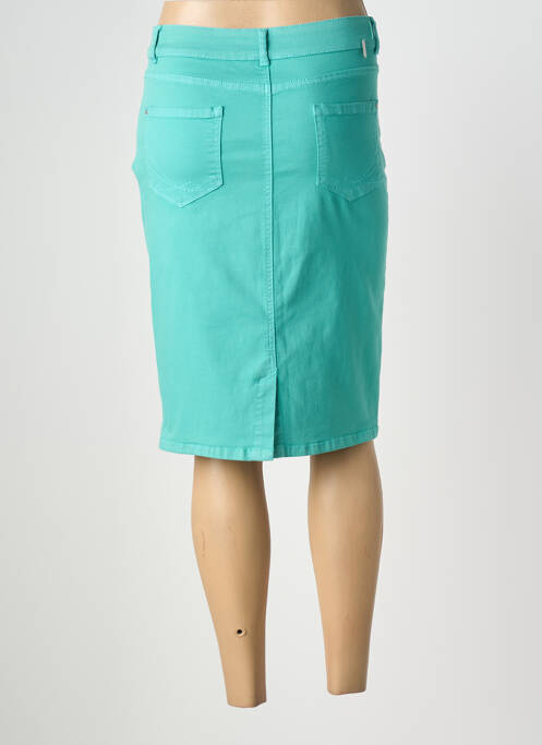 Jupe mi-longue stretch vert DIANE LAURY femme