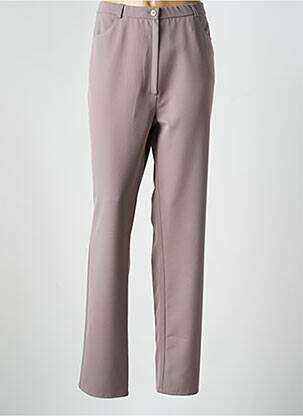 Pantalon slim taille élastique taille normale gris GEVANA femme