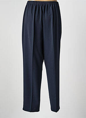 Pantalon droit tissage crêpe taille normale bleu GEVANA femme