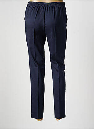 Pantalon slim taille haute taille haute bleu GEVANA femme