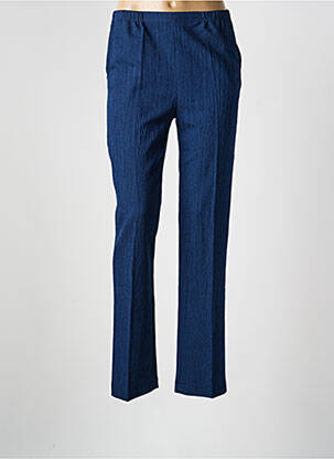 Pantalon slim taille élastique bleu FRANCE RIVIERE femme