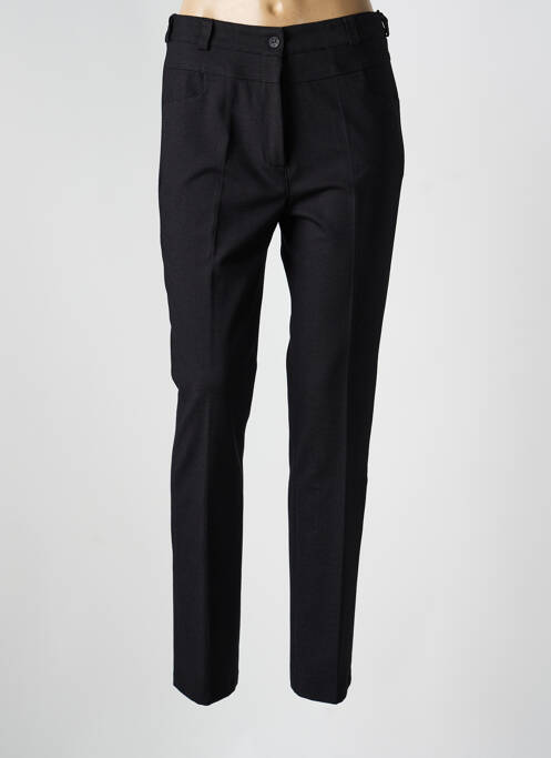 Pantalon slim taille élastique taille haute noir PLURIELLES femme