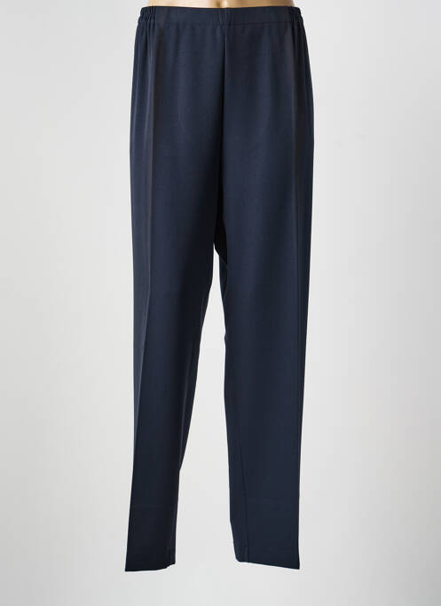 Pantalon droit tissage crêpe taille normale bleu GEVANA femme