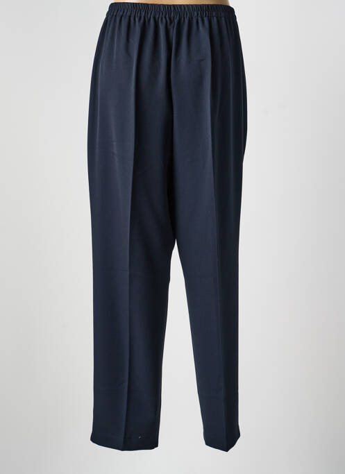 Pantalon droit tissage crêpe taille normale bleu GEVANA femme