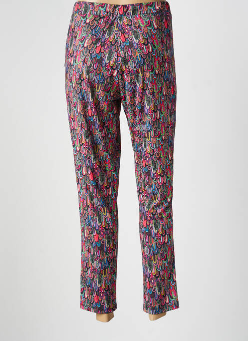 Pantalon 7/8 stretch taille normale rose GEVANA femme