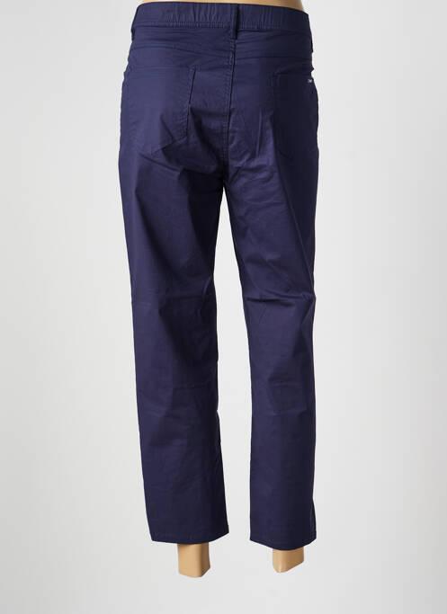 Pantalon 7/8 taille élastique taille normale bleu GEVANA femme