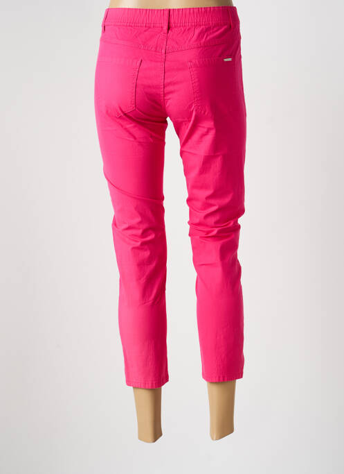 Pantalon 7/8 taille élastique taille normale rose GEVANA femme
