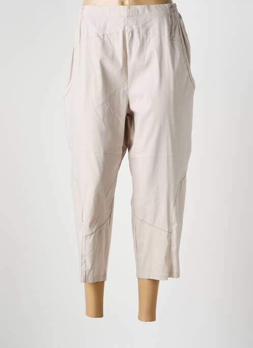 Pantacourt taille élastique taille normale gris GEVANA femme