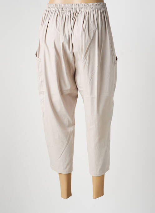 Pantacourt taille élastique taille normale gris GEVANA femme