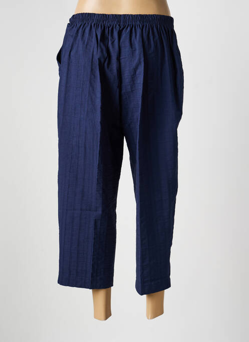 Pantacourt taille élastique taille normale bleu GEVANA femme