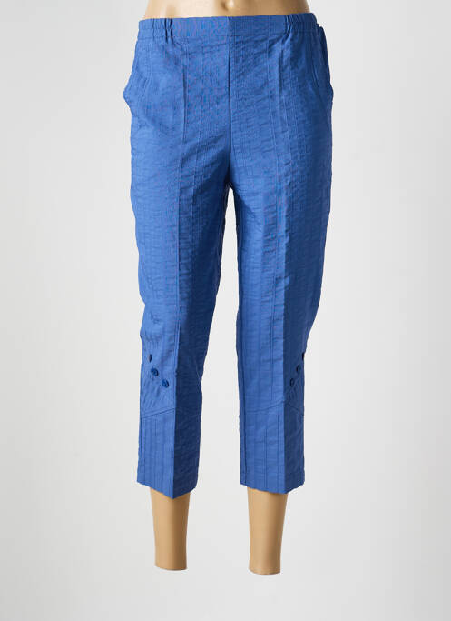 Pantacourt taille élastique taille normale bleu clair GEVANA femme